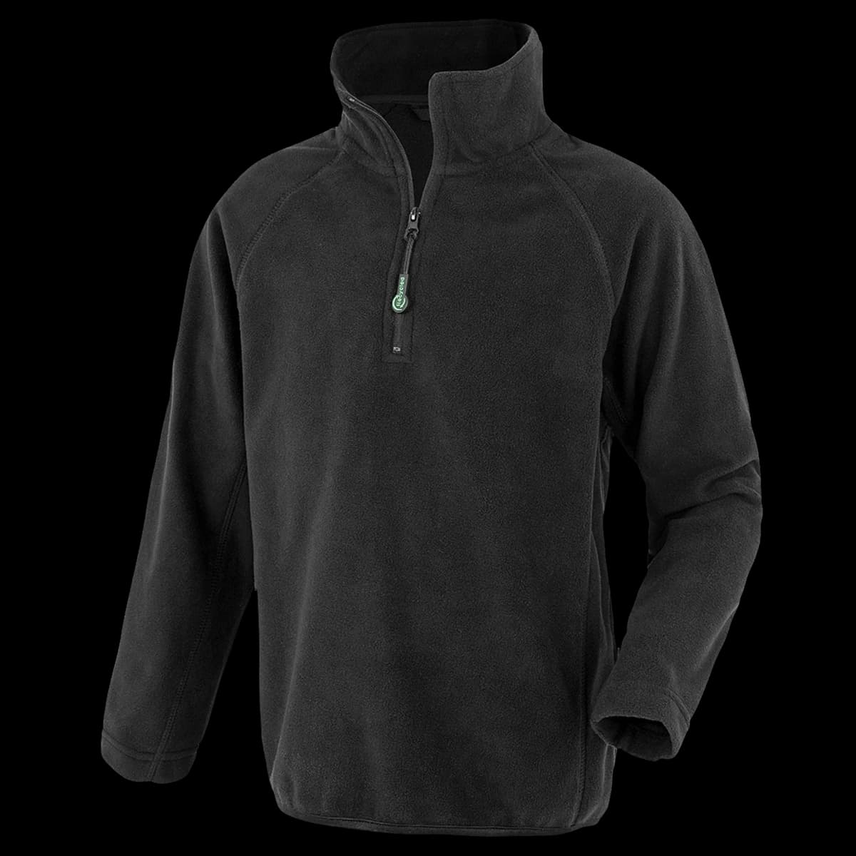 Result Recycled Kids Zip Neck Micro Fleece — front