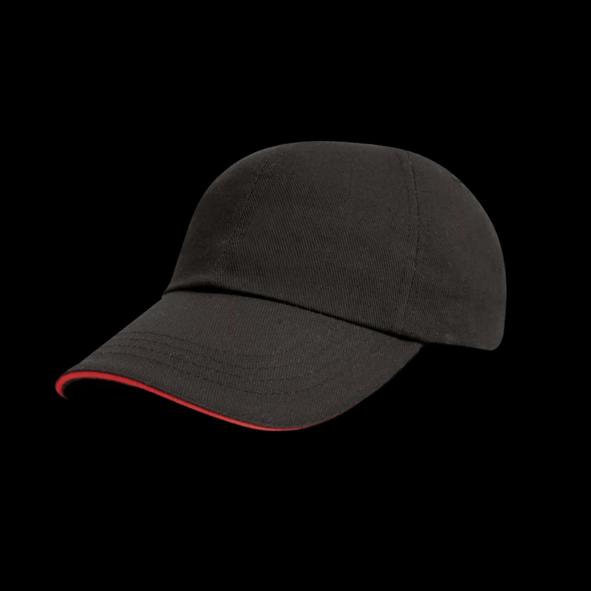 Result Low Profile Heavy Brushed Cotton Cap with Sandwich Peak — front