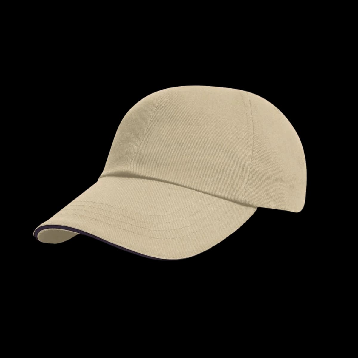 Result Low Profile Heavy Brushed Cotton Cap with Sandwich Peak — front