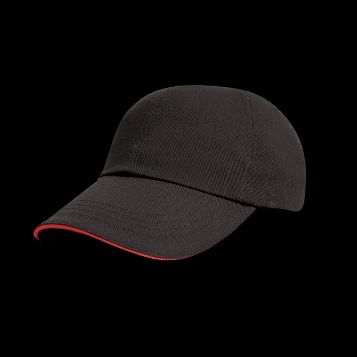 Result Kids Low Profile Heavy Brushed Cotton Cap with Sandwich Peak — front