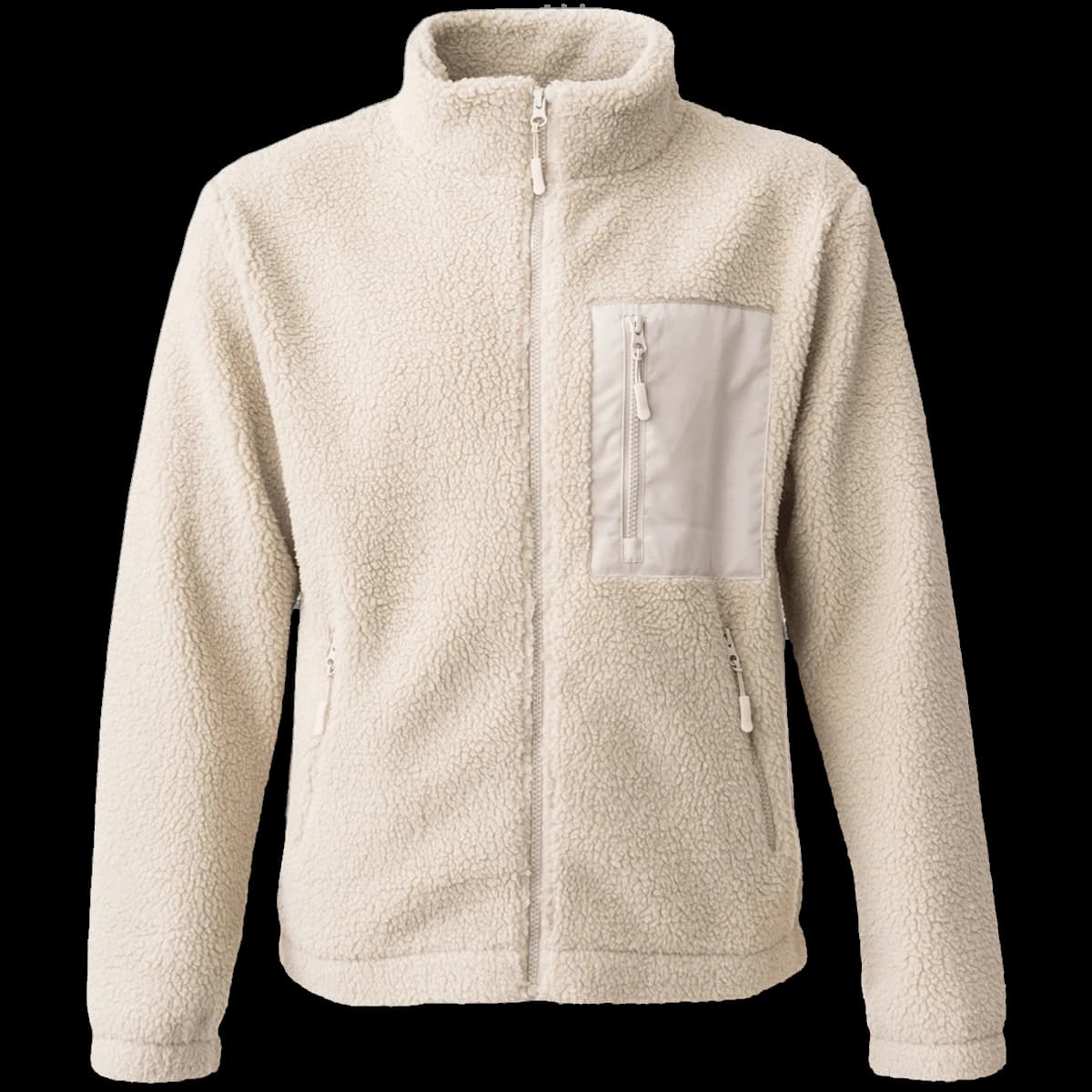 Ravine Unisex Full Zip Borg Fleece Jacket — front