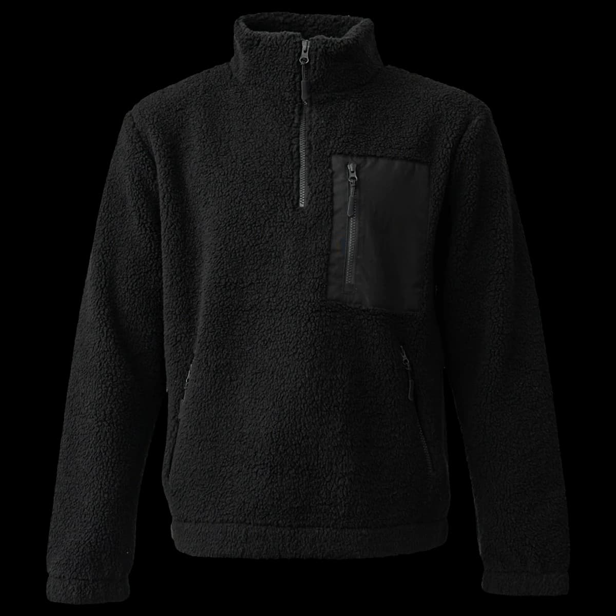 Ravine Unisex 1/4 Zip Borg Fleece — front
