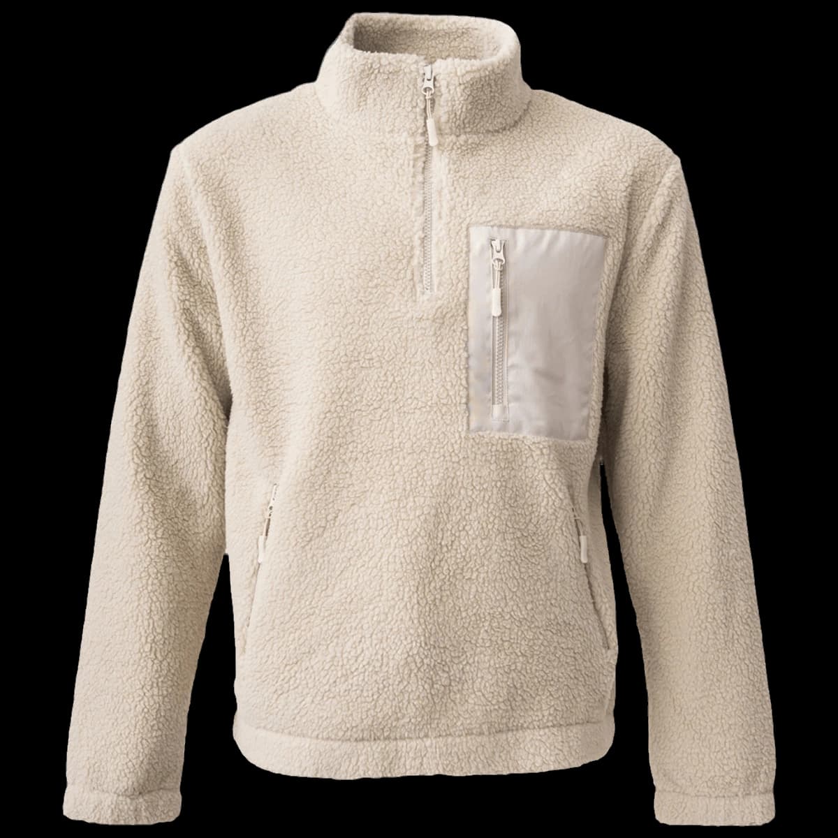 Ravine Unisex 1/4 Zip Borg Fleece — front
