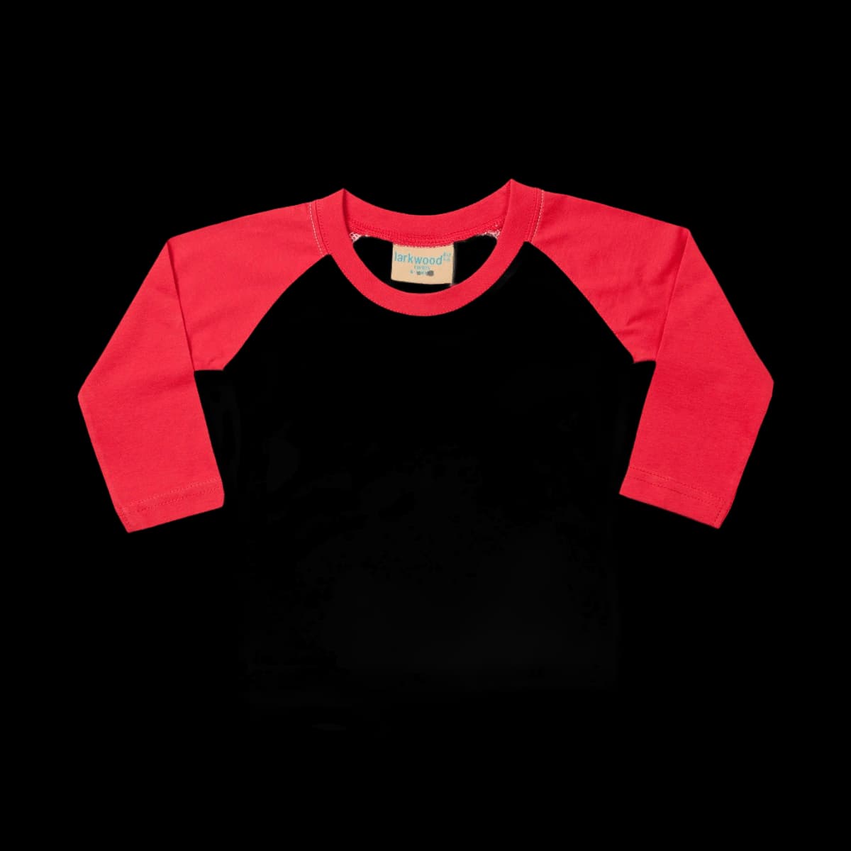 Larkwood Baby/Toddler Long Sleeve Baseball T-Shirt — front
