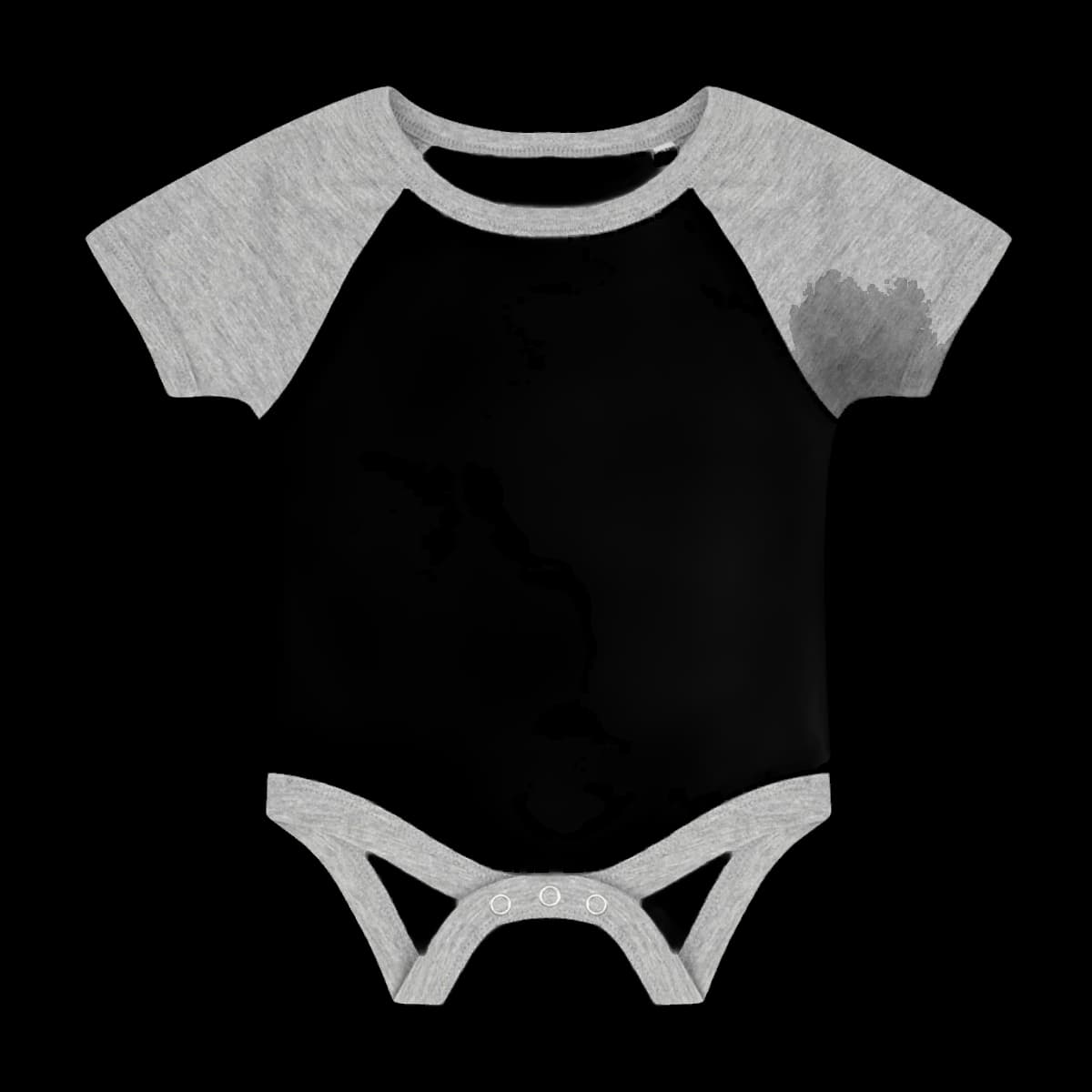 Larkwood Essential Short Sleeve Baby Baseball Bodysuit — front