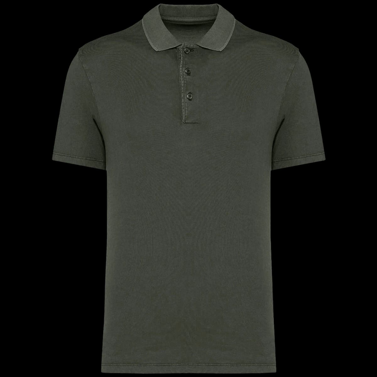 Native Spirit Washed Jersey Polo Shirt — front
