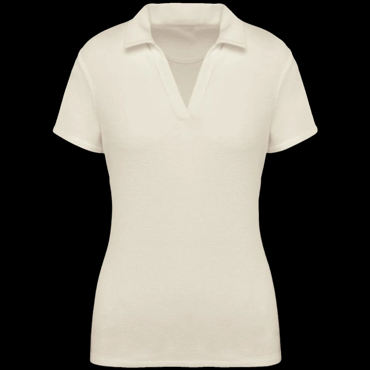 Native Spirit Ladies Terry Towel Polo Shirt — front