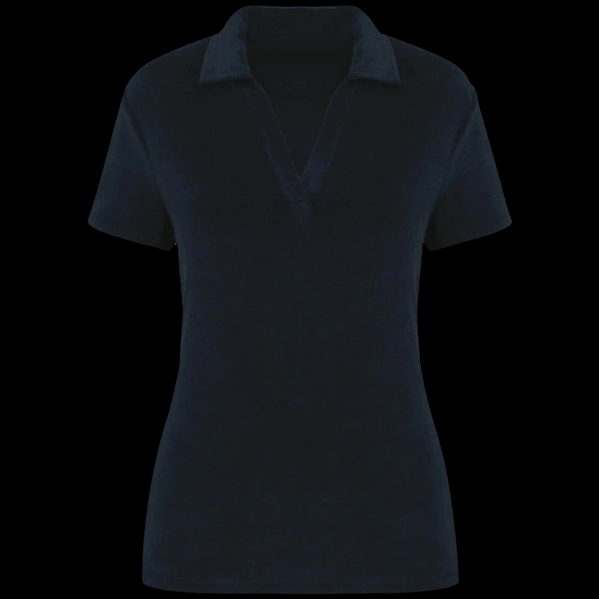 Native Spirit Ladies Terry Towel Polo Shirt — front