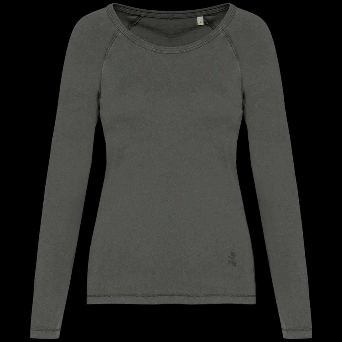 Native Spirit Ladies Raglan Long Sleeve Washed T-Shirt — front