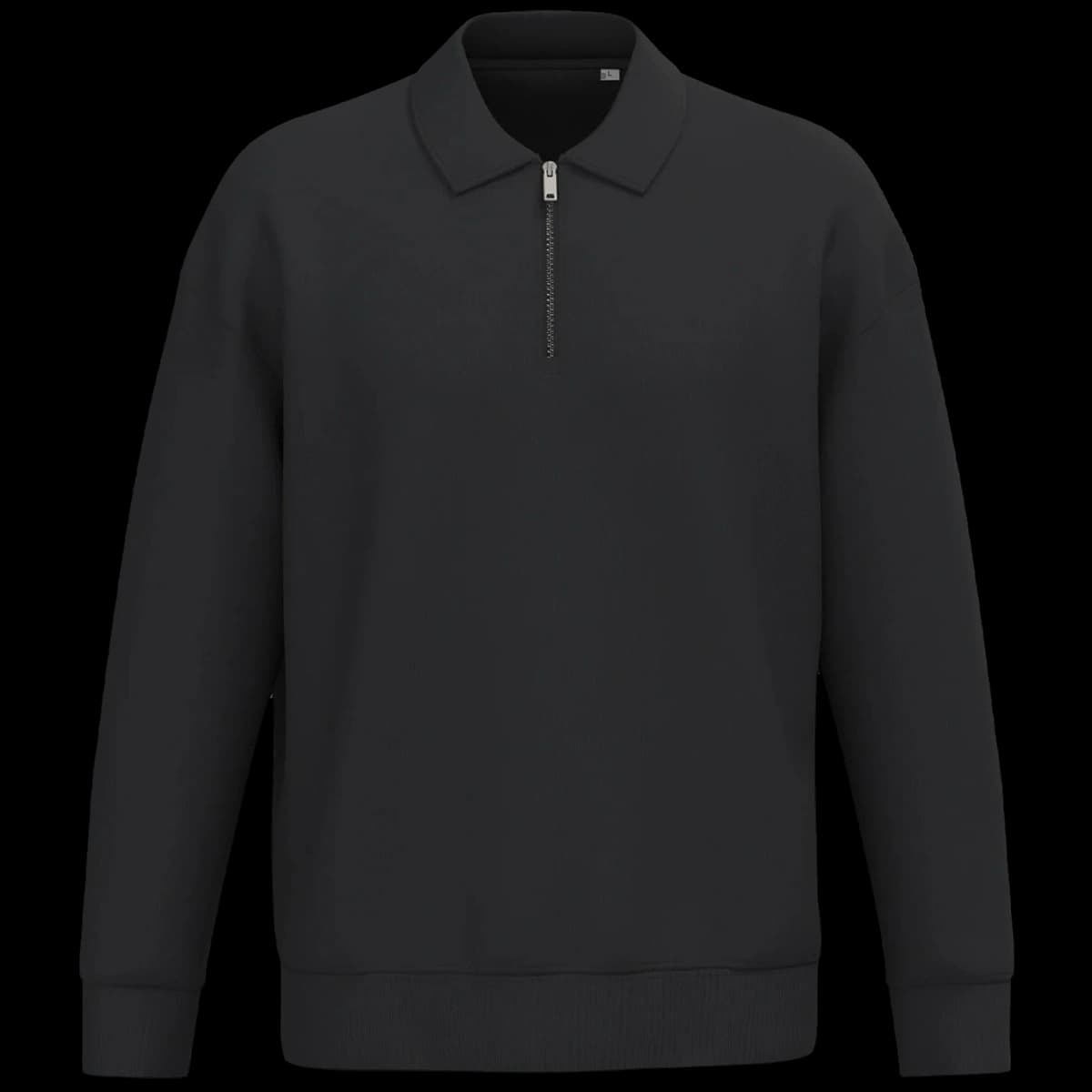 Native Spirit Unisex 1/4 Zip Sweatshirt with Polo Collar — front