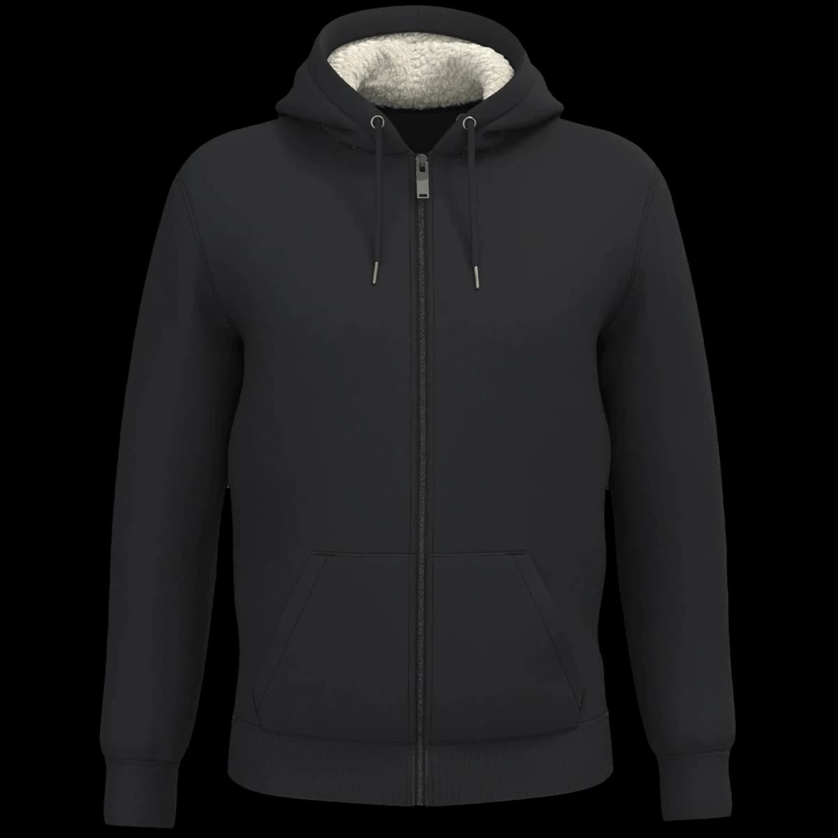 Native Spirit Unisex Sherpa lined Full Zip Sweatshirt — front