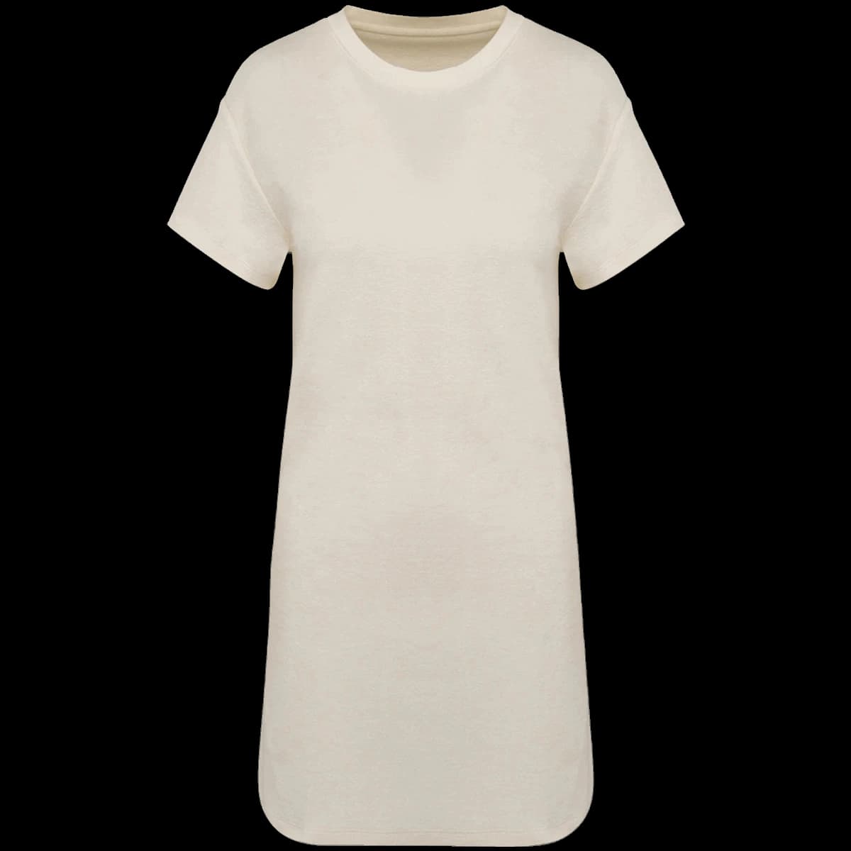 Native Spirit Ladies Terry Towel Dropped Shoulder T-Shirt Dress — front