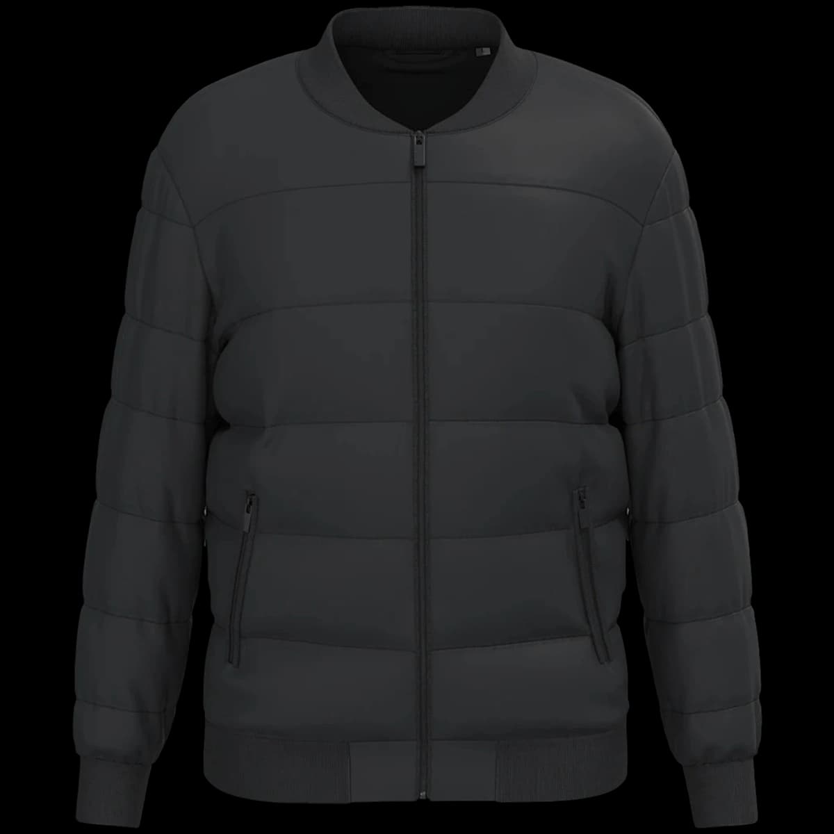 Native Spirit Varsity Collar Padded Jacket — front