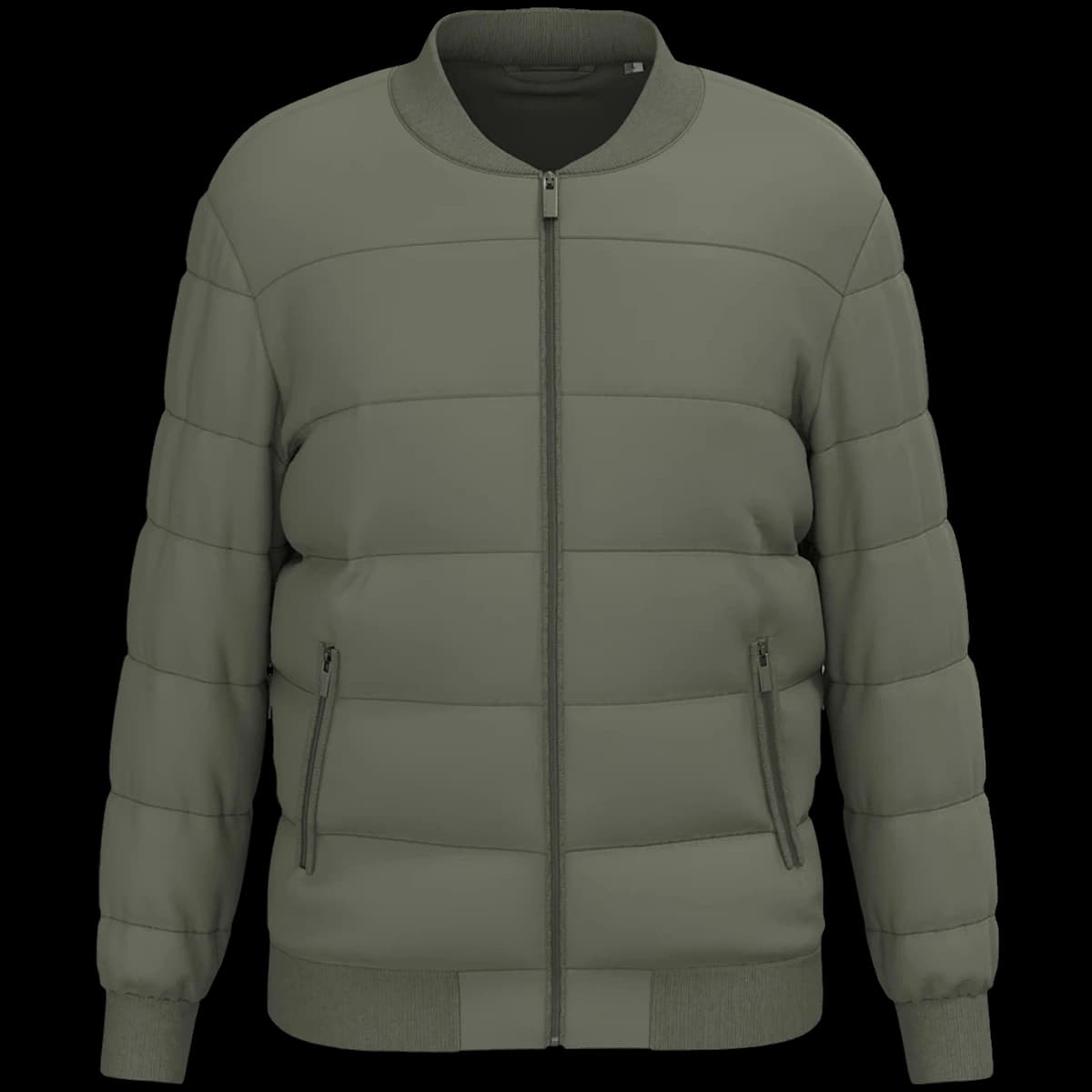 Native Spirit Varsity Collar Padded Jacket — front