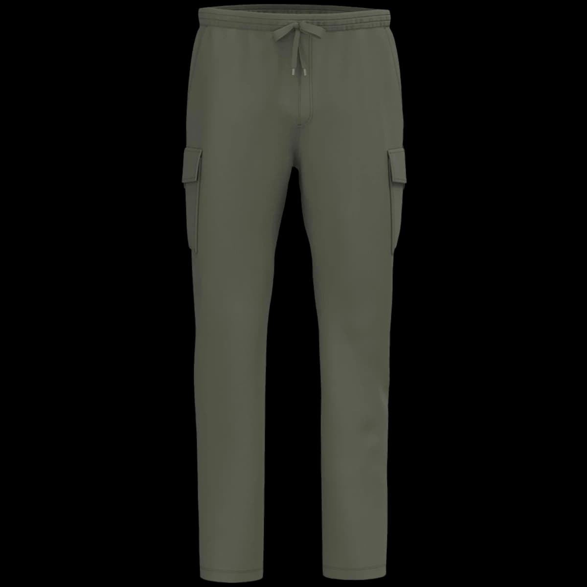 Native Spirit French Terry Washed Cargo Trousers — front