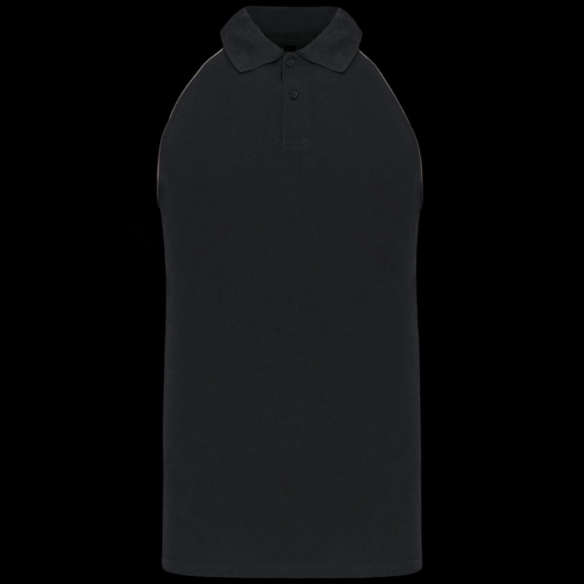 Kariban Baseball Cotton Piqué Polo Shirt — front