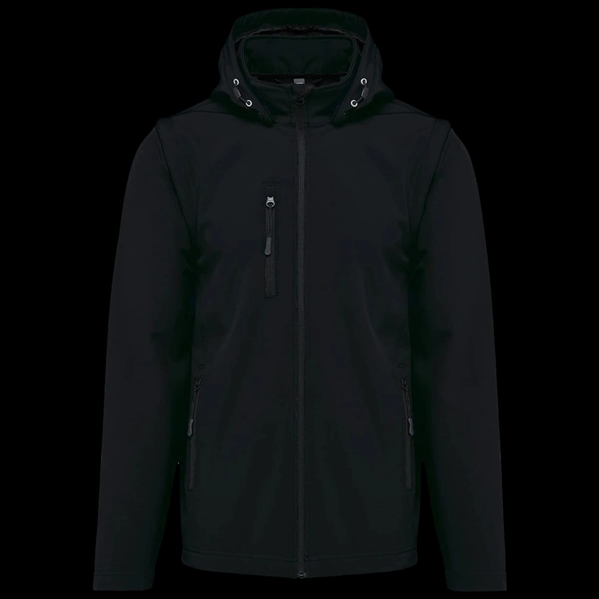 Kariban Unisex Three Layer Hooded Soft Shell Jacket — front