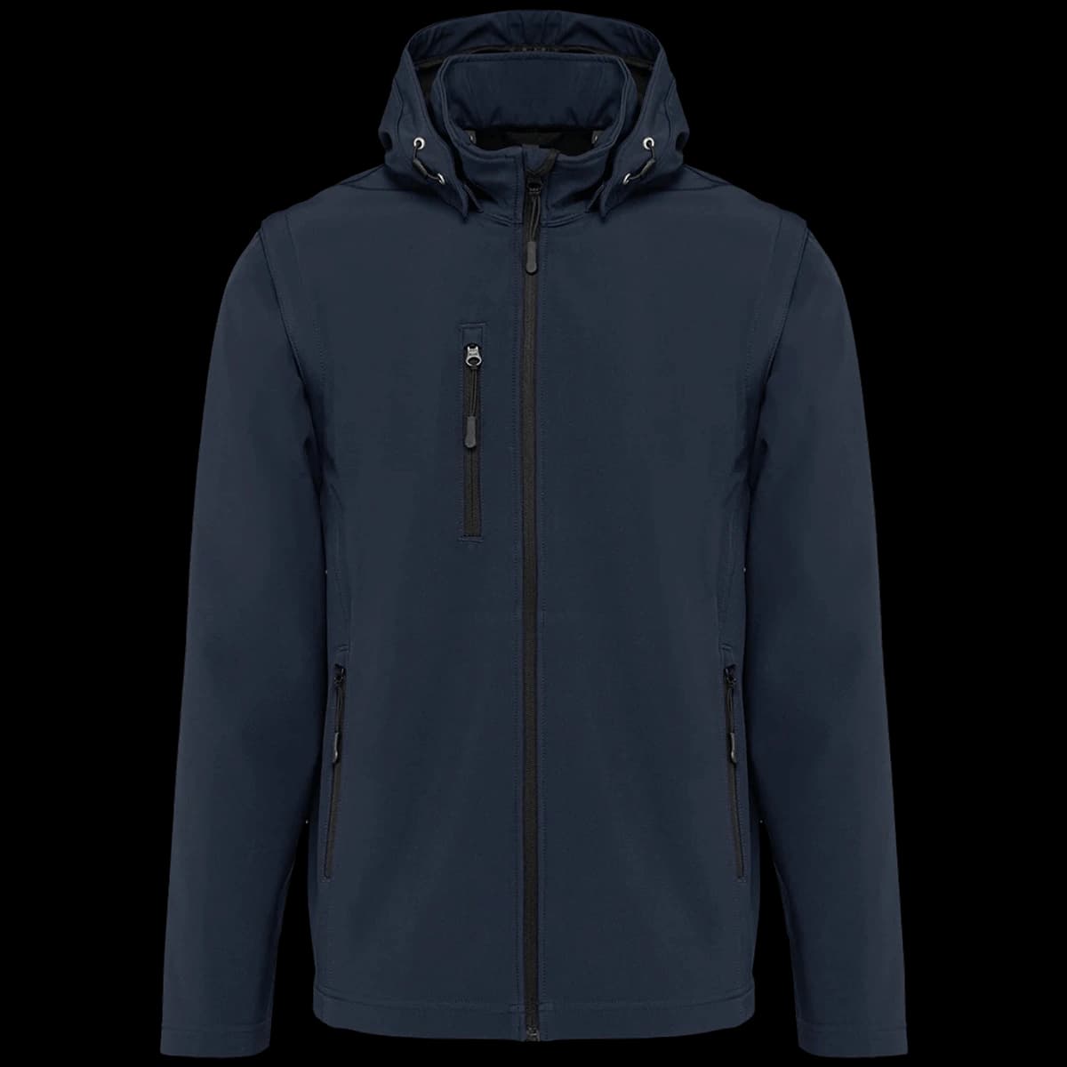 Kariban Unisex Three Layer Hooded Soft Shell Jacket — front