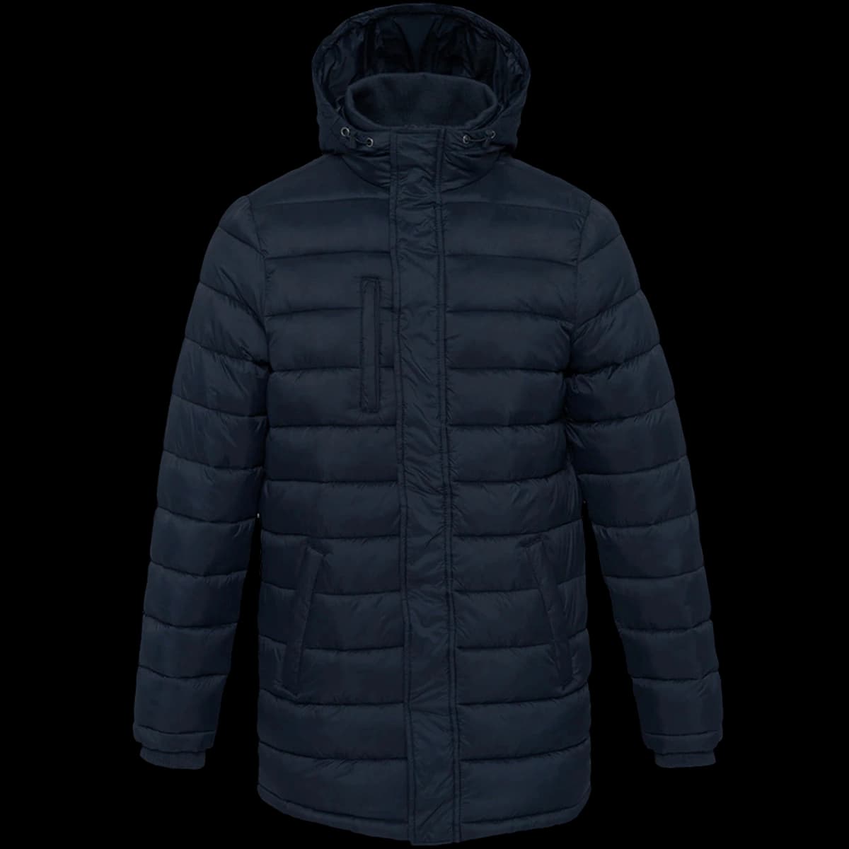Kariban Lightweight Long Padded Parka Jacket — front
