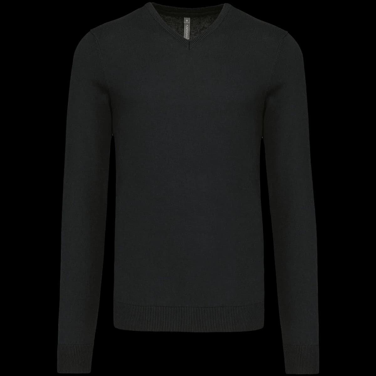 Kariban Cotton Acrylic V Neck Sweater — front