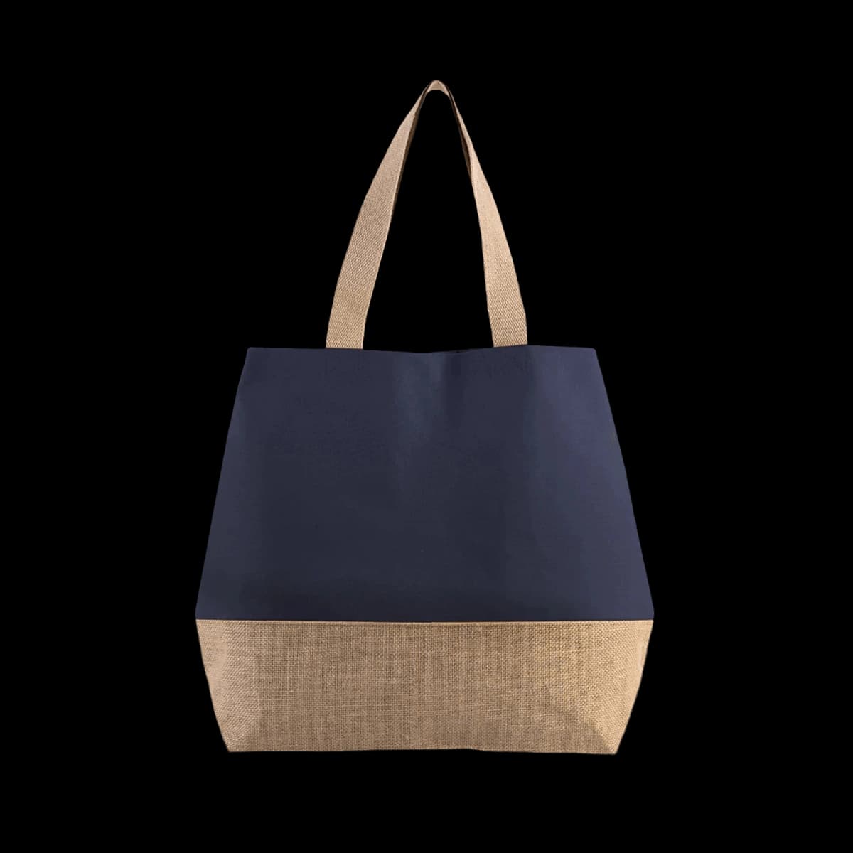 Kimood Canvas & Jute Shopper — front