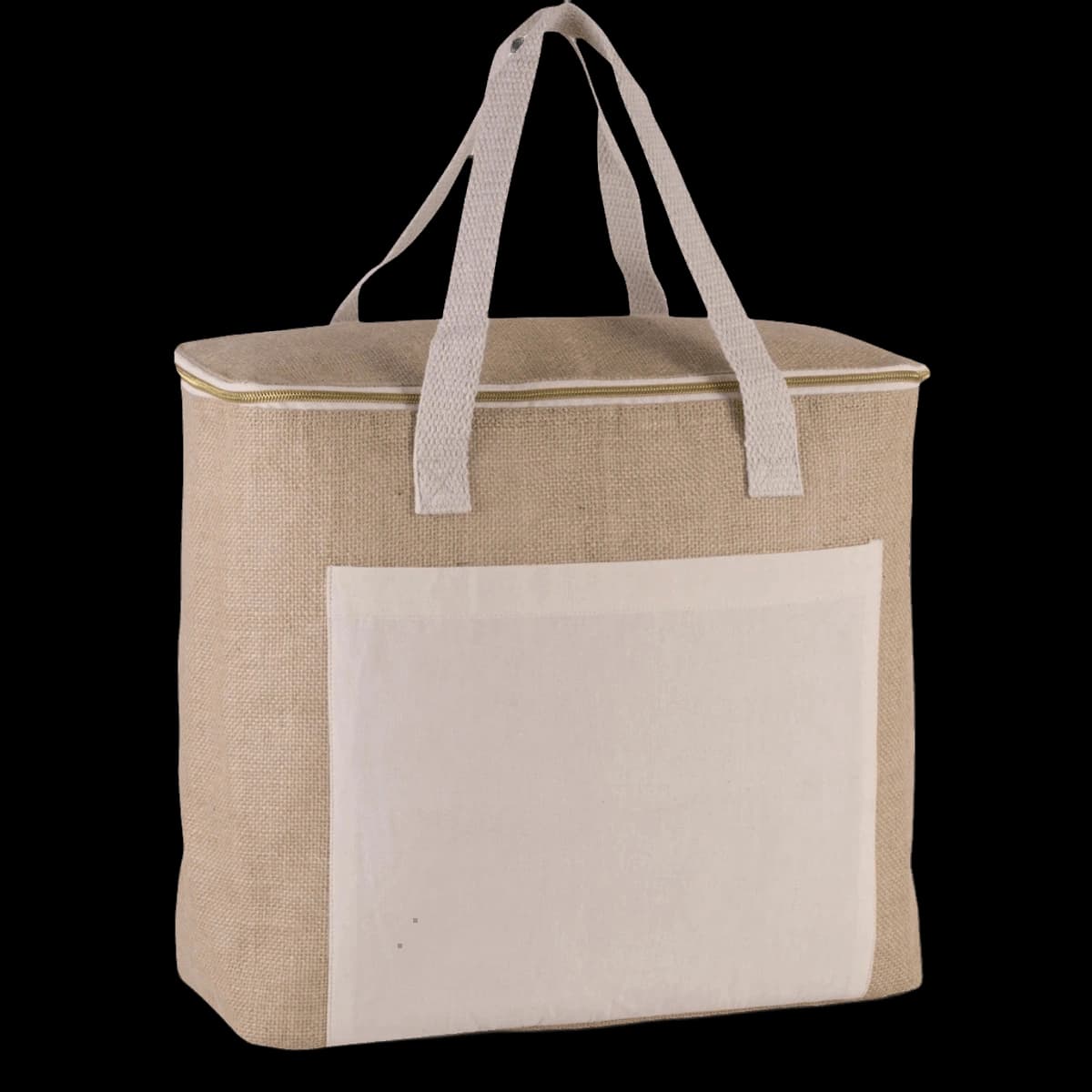Kimood Large Jute Cool Bag — front
