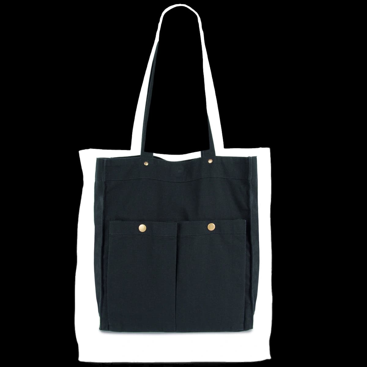 Kimood Washed Cotton Bag with Pockets — front