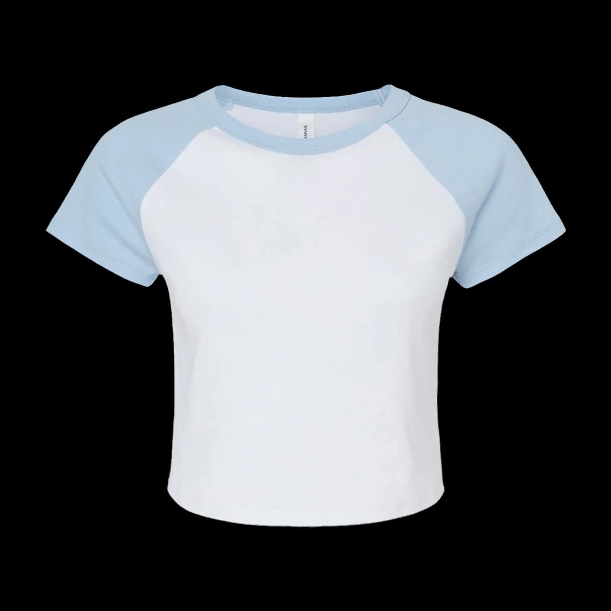 Bella Ladies Micro Rib Raglan Baby T-Shirt — front