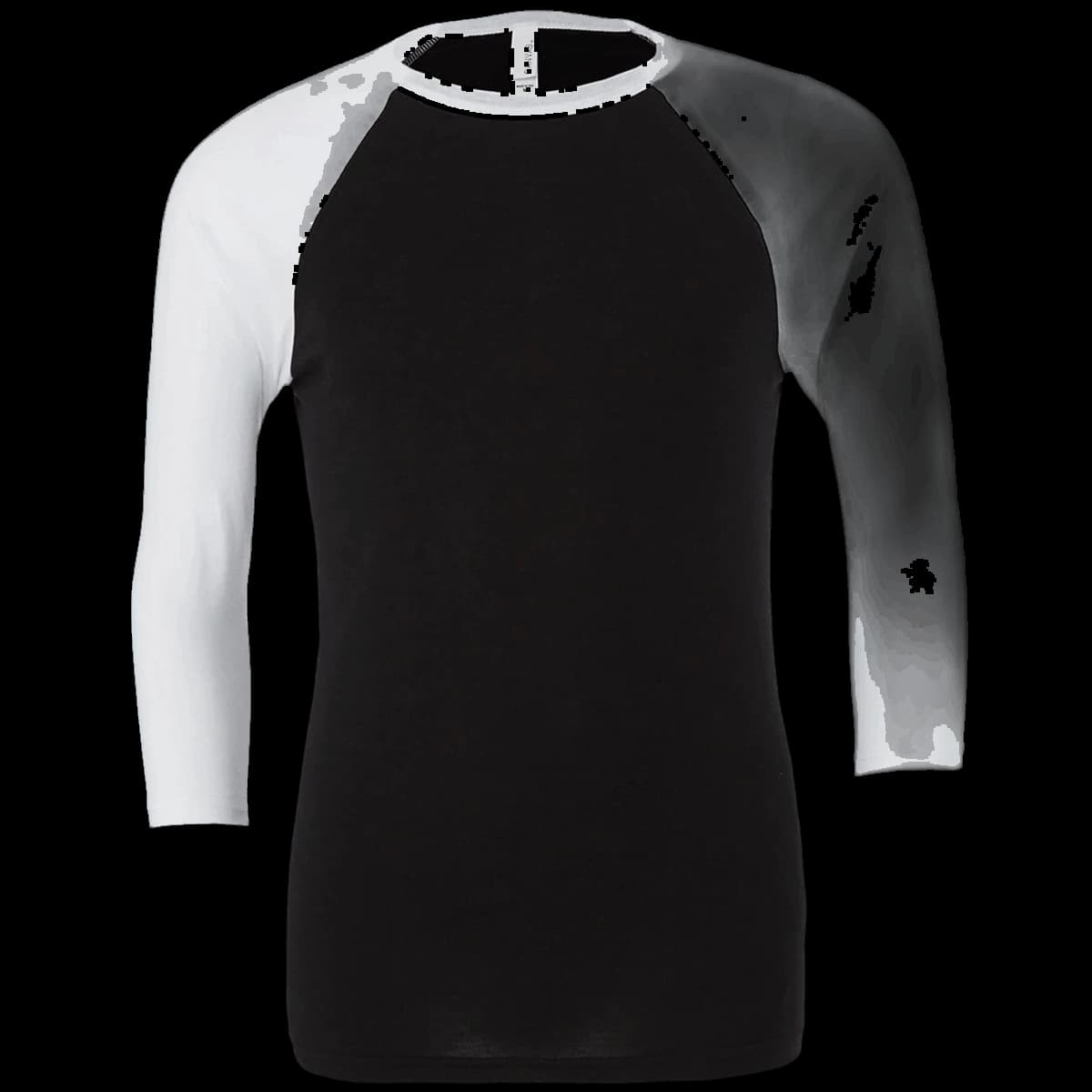 Canvas Unisex 3/4 Sleeve Baseball T-Shirt — front