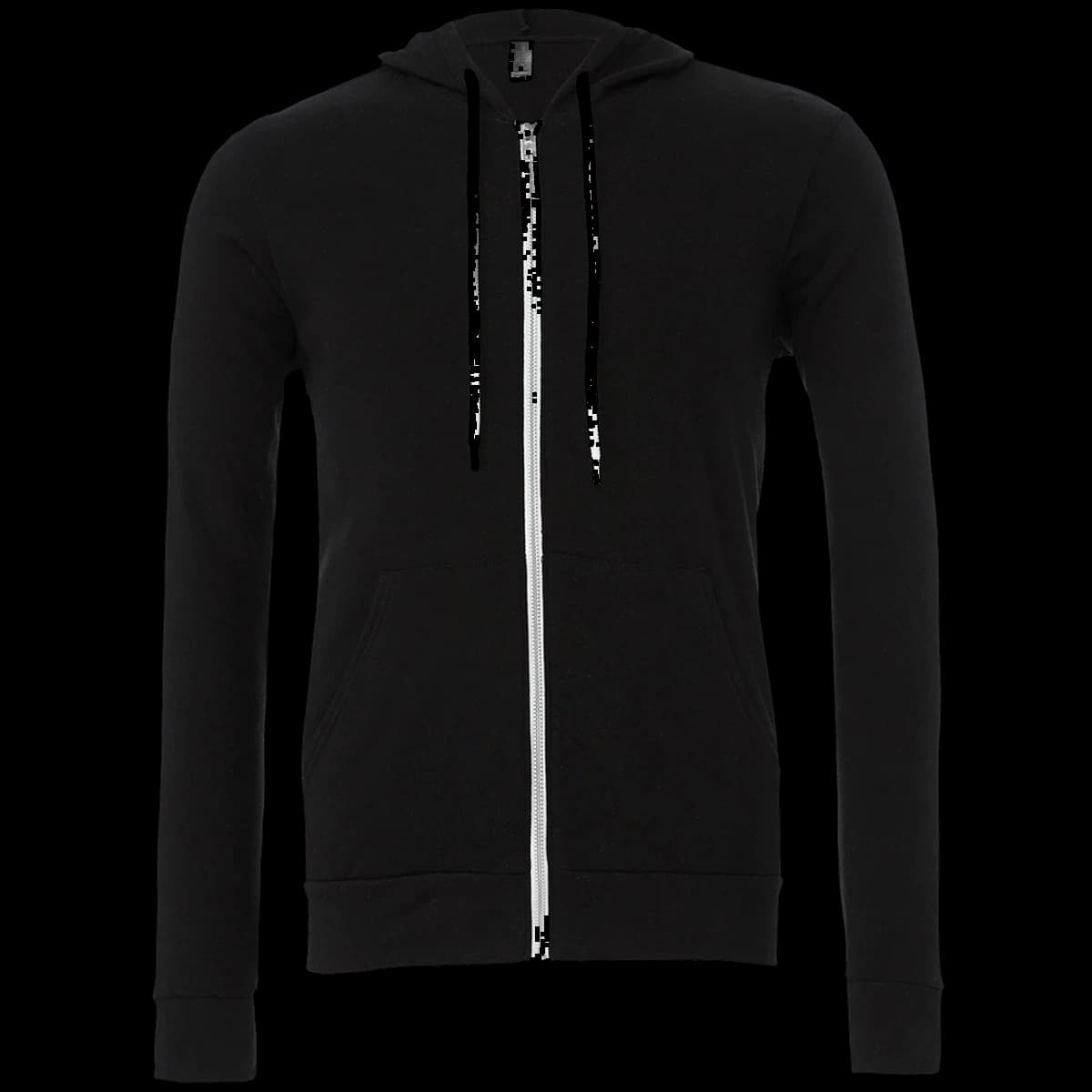 Canvas Unisex Full Zip Hoodie — front