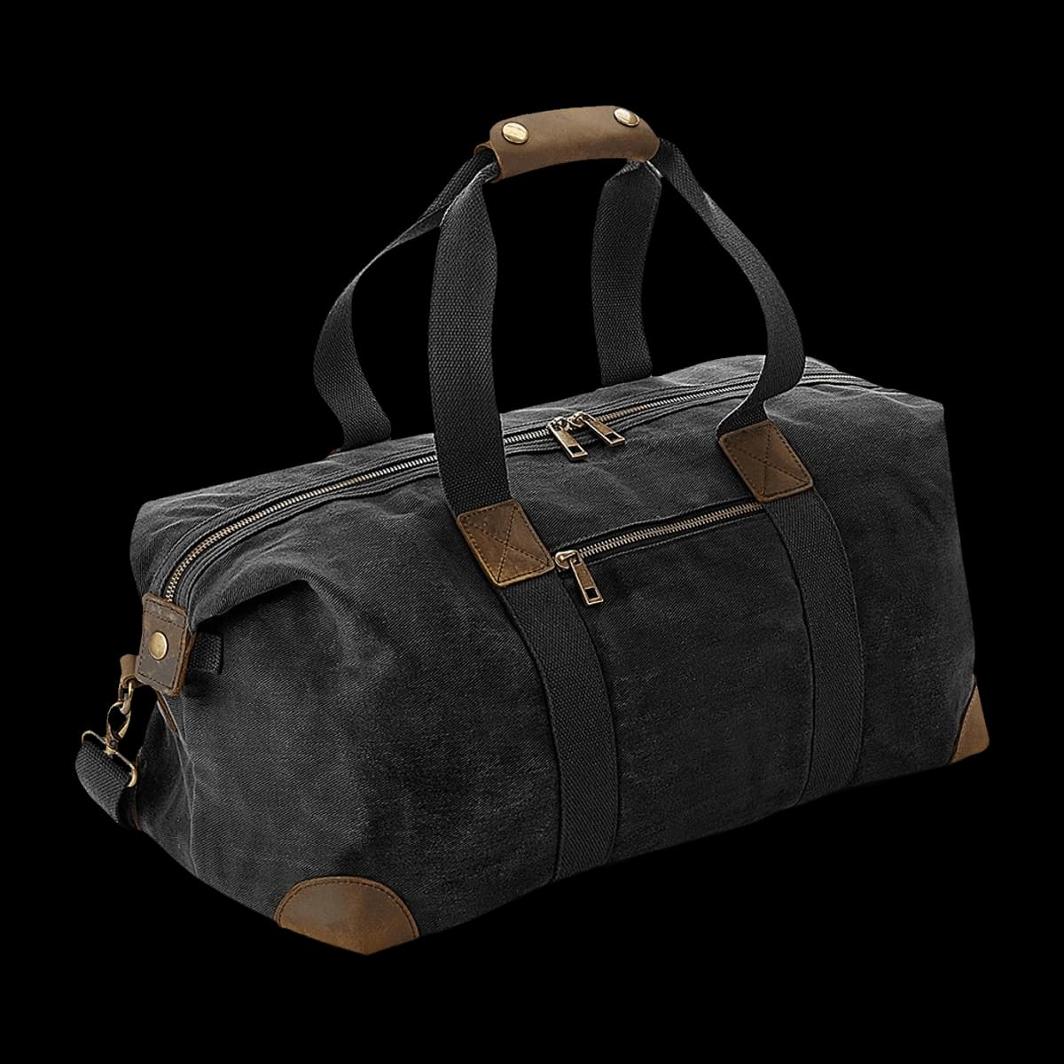 Quadra Heritage Waxed Canvas Holdall — front