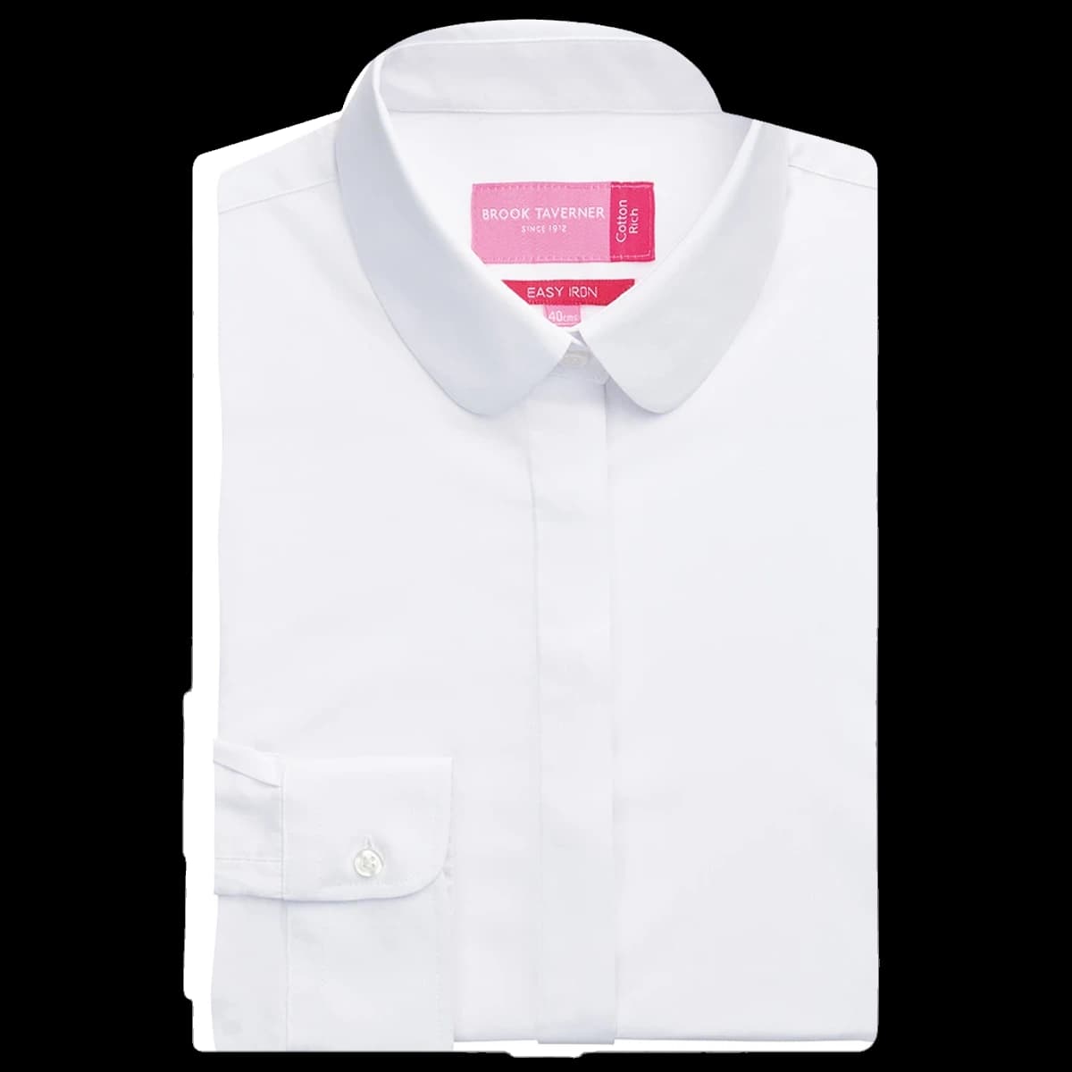 Brook Taverner Ladies Trevi Long Sleeve Poplin Shirt — front