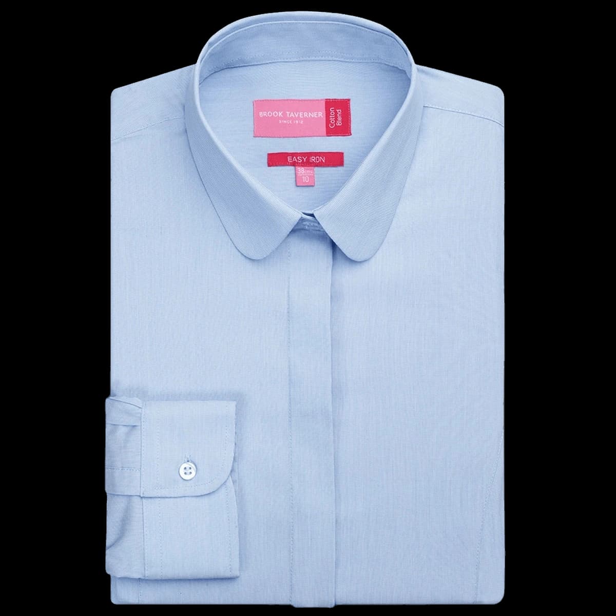 Brook Taverner Ladies Trevi Long Sleeve Poplin Shirt — front
