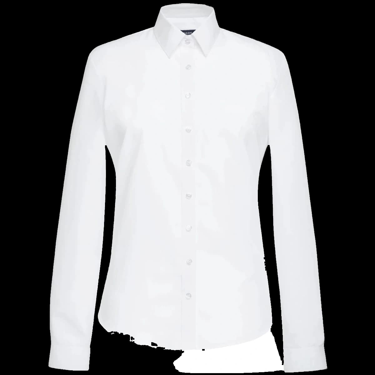 Brook Taverner Ladies Selene Long Sleeve Poplin Shirt — front