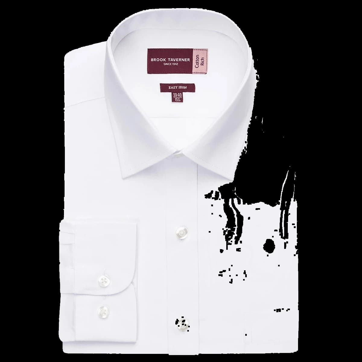 Brook Taverner Rapino Long Sleeve Poplin Shirt — front