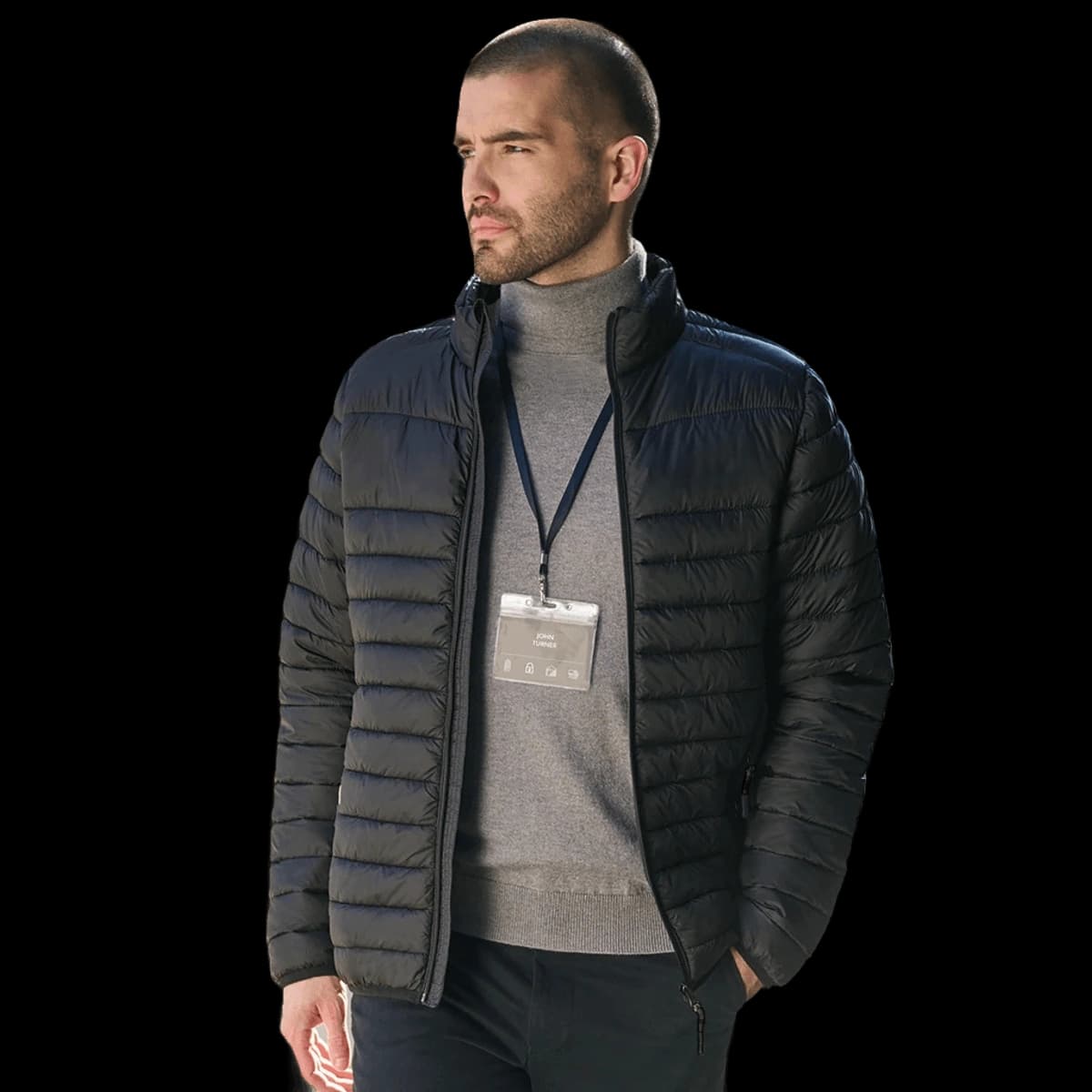 Brook Taverner Buffalo Core Padded Jacket — model