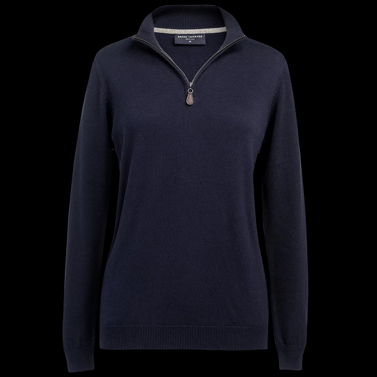Brook Taverner Ladies Taylor 1/4 Zip Jumper — front