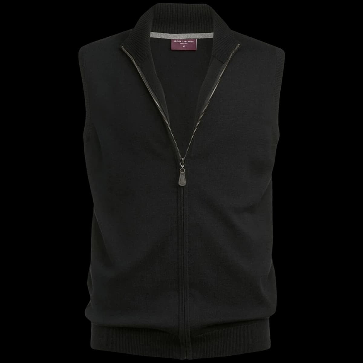 Brook Taverner Lincoln Knitted Zip Gilet — front