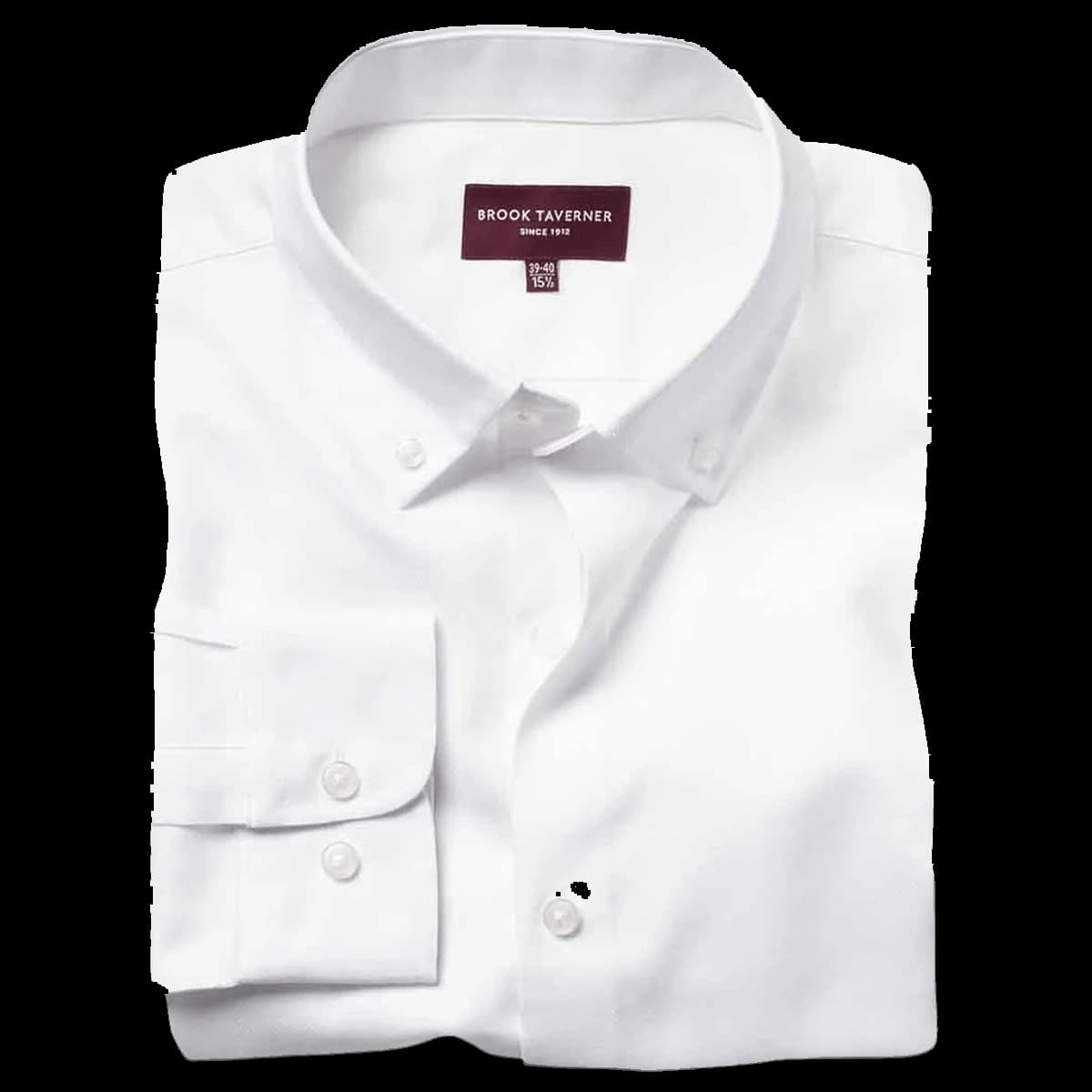 Brook Taverner Toronto Long Sleeve Oxford Shirt — front