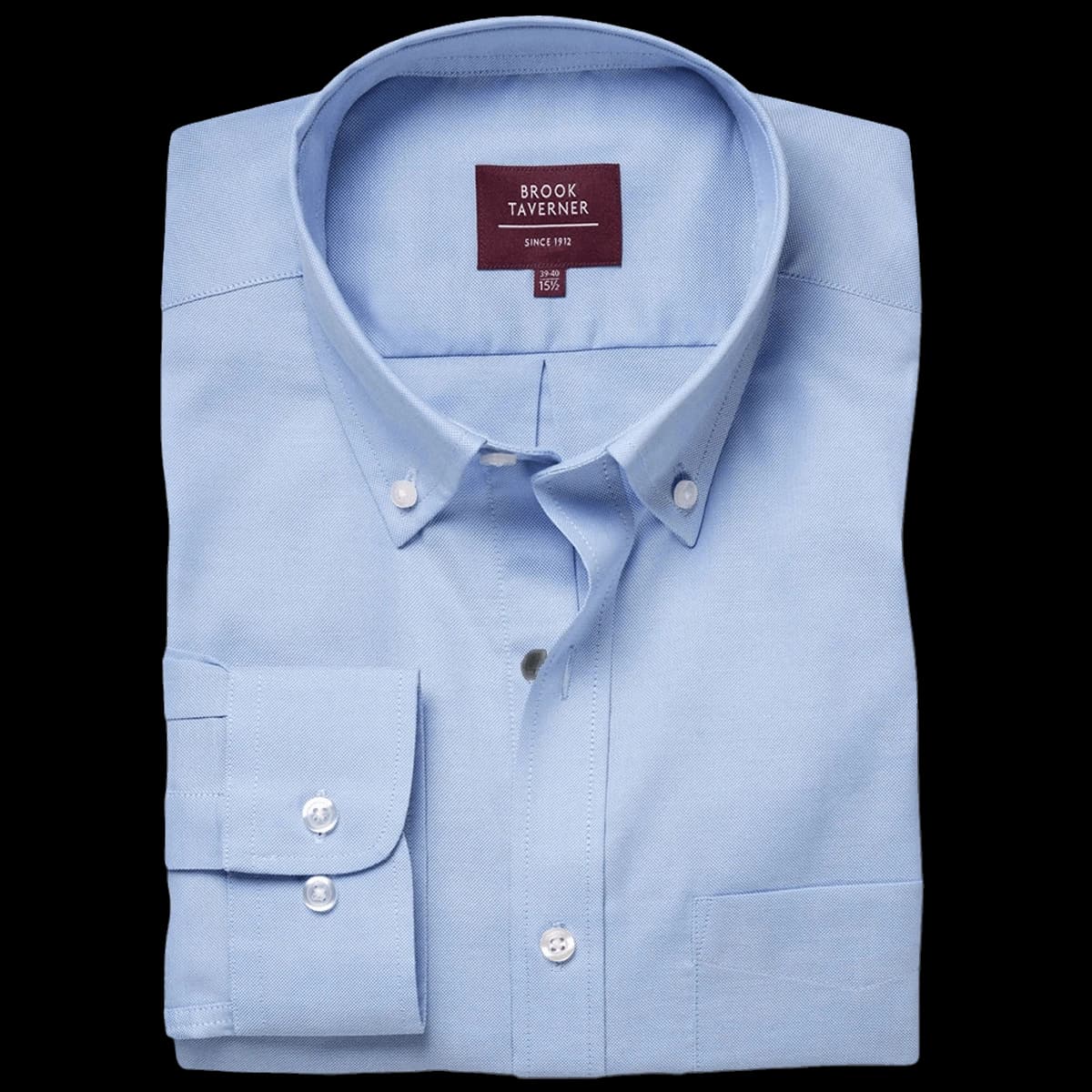 Brook Taverner Whistler Long Sleeve Oxford Shirt — front