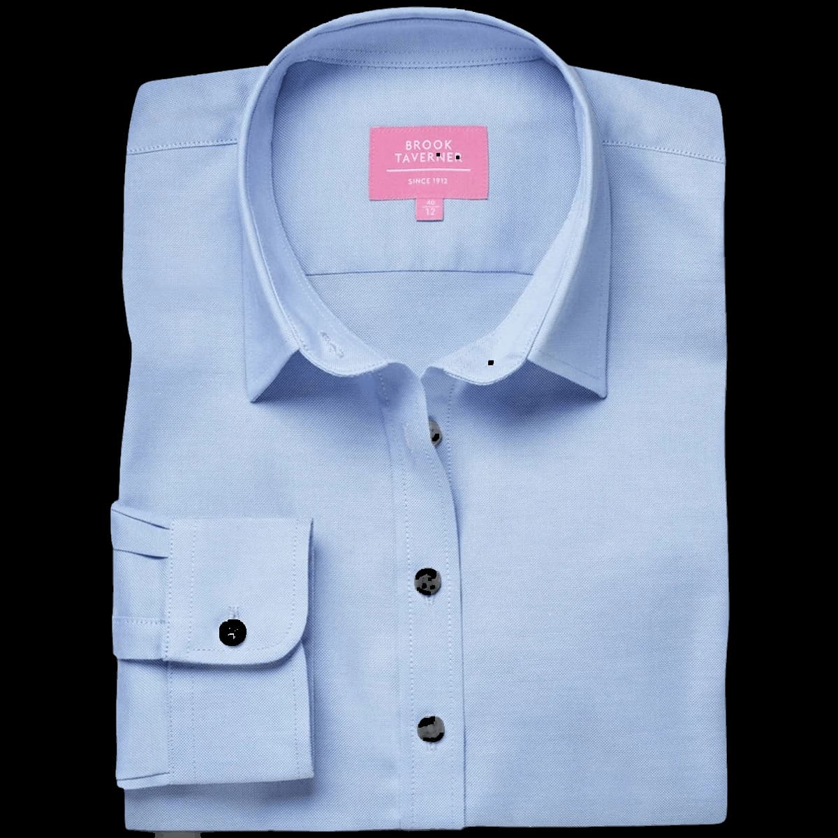 Brook Taverner Ladies Albany Long Sleeve Classic Oxford Shirt — front