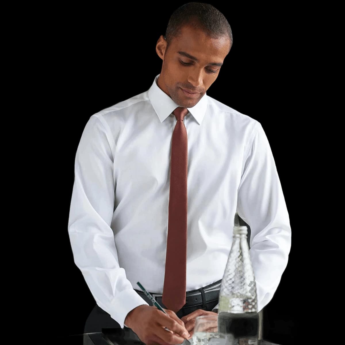 Brook Taverner Ortona Classic Fit Long Sleeve Shirt — model