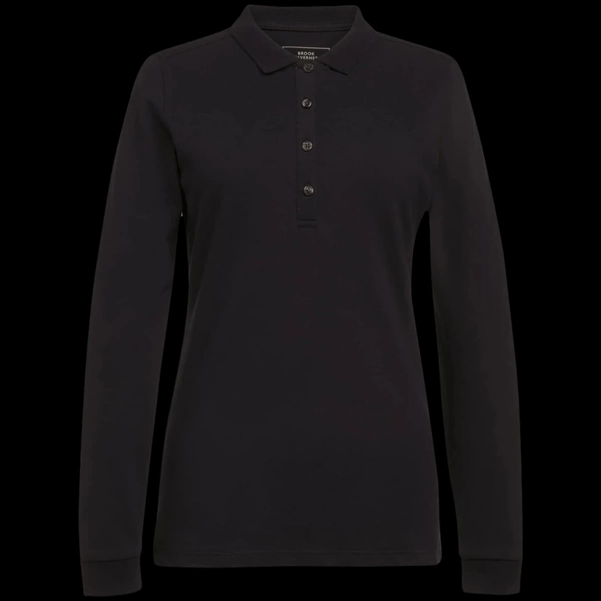 Brook Taverner Ladies Anna Long Sleeve Polo Shirt — front