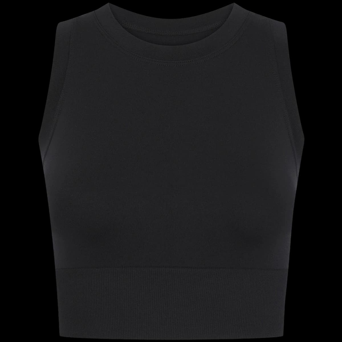 Tombo Ladies Cropped Tank Top — front