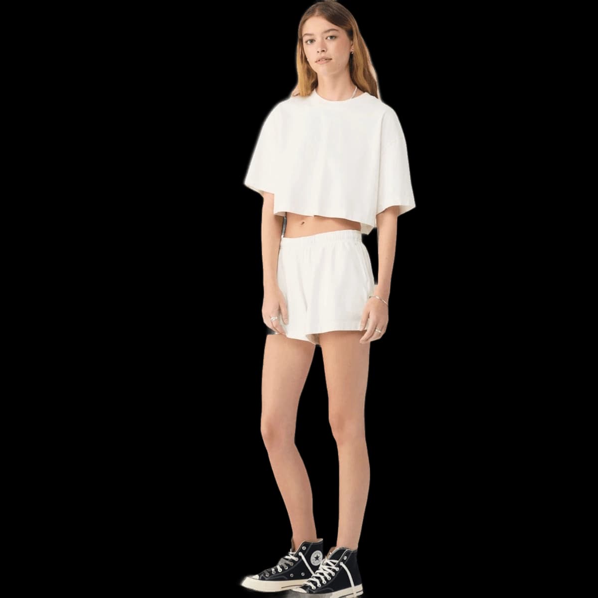 Women's Heavyweight Washed Cropped Tee