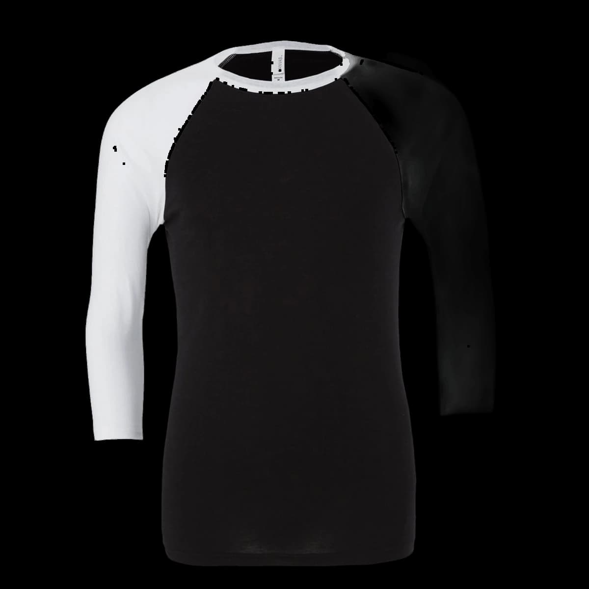 Canvas Unisex 3/4 Sleeve Baseball Tee