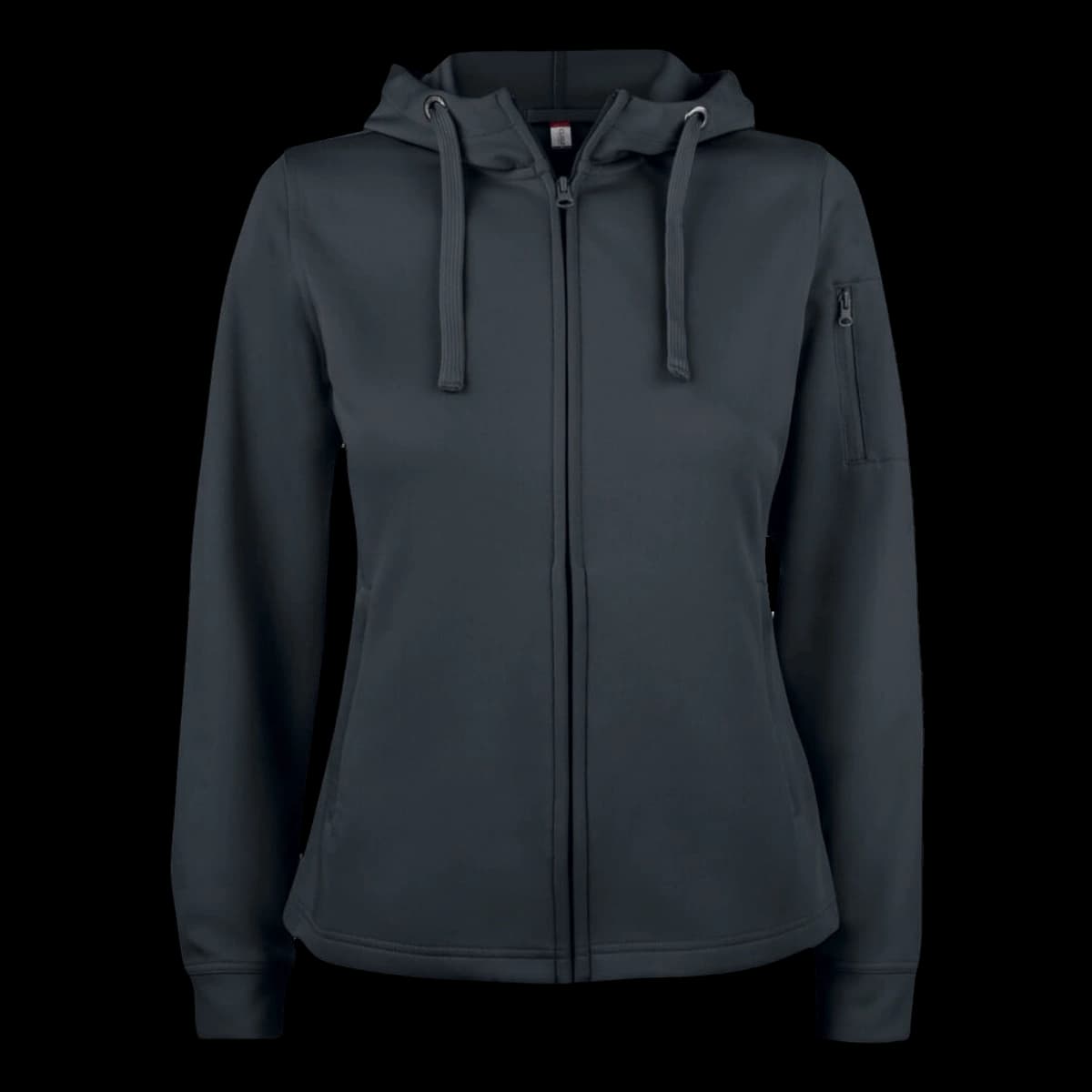 Ladies Basic Active Full Zip Hoody