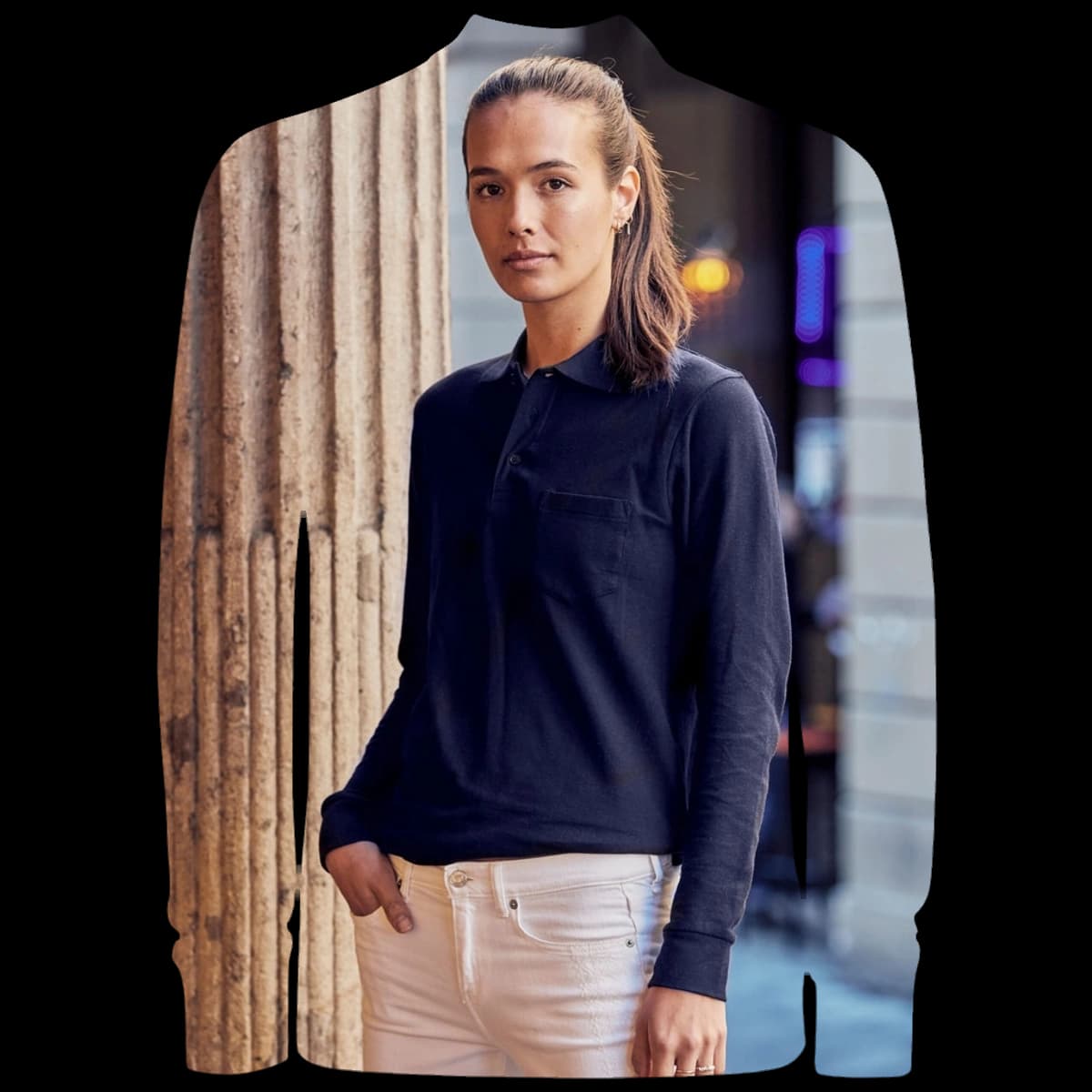 Basic Pocket Polo L/S