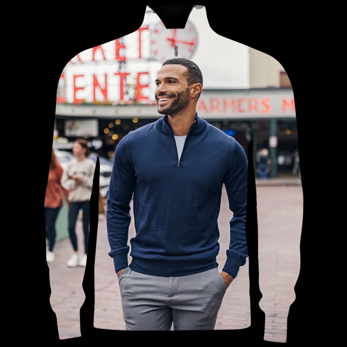Everett Half Zip Sweater