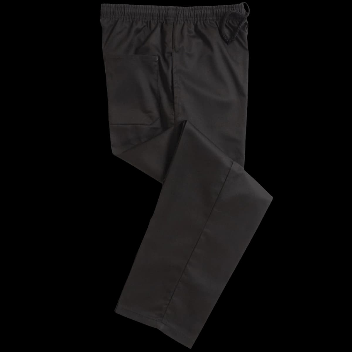 Unisex Elasticated Black Trouser